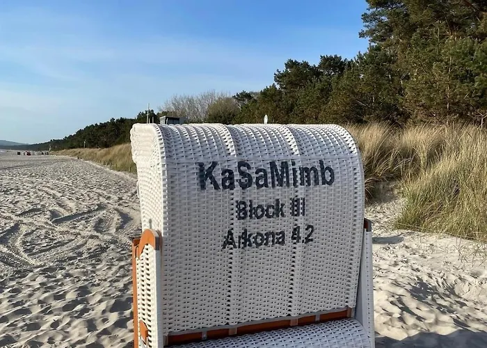 Prora - Stilvolle Mit Balkon, Echtholz Kamin, Gemeinschaftssauna, Strandkorb Am Und Waschmaschine - Kasamimb Lägenhet