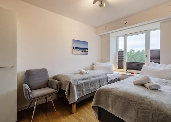 Lägenhet Prora - Stilvolle Mit Balkon, Echtholz Kamin, Gemeinschaftssauna, Strandkorb Am Und Waschmaschine - Kasamimb *
